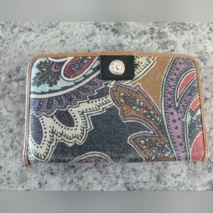 Spartina 449 Paisley Wallet - Black, Brown, Red, Purple